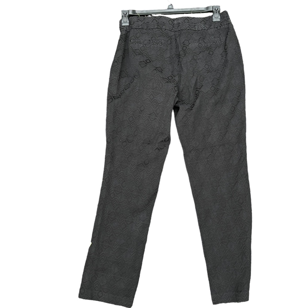 Womens Black Geometric Design Pattern Trouser Pan… - image 2